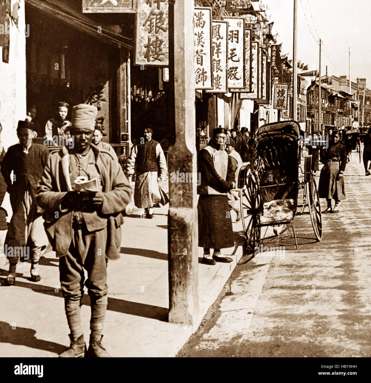 Shanghai in Cina nei primi anni del novecento Foto Stock