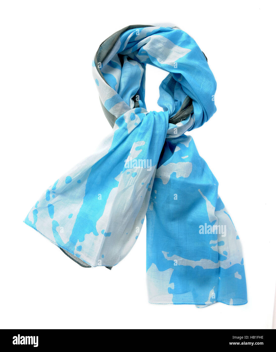 Accessori di moda, foulard di seta, isolato su sfondo bianco Foto stock -  Alamy
