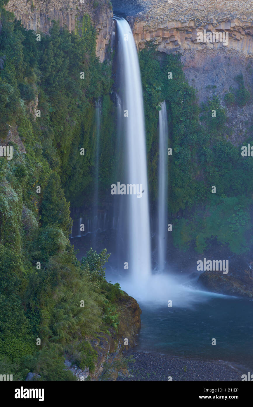 Cascata in Siete Tazas Parco Nazionale Foto Stock