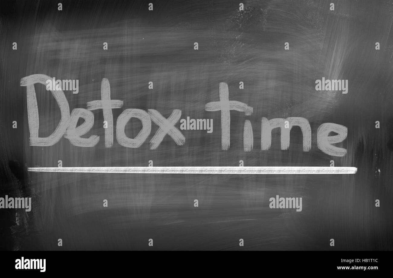 Detox concezione del tempo Foto Stock