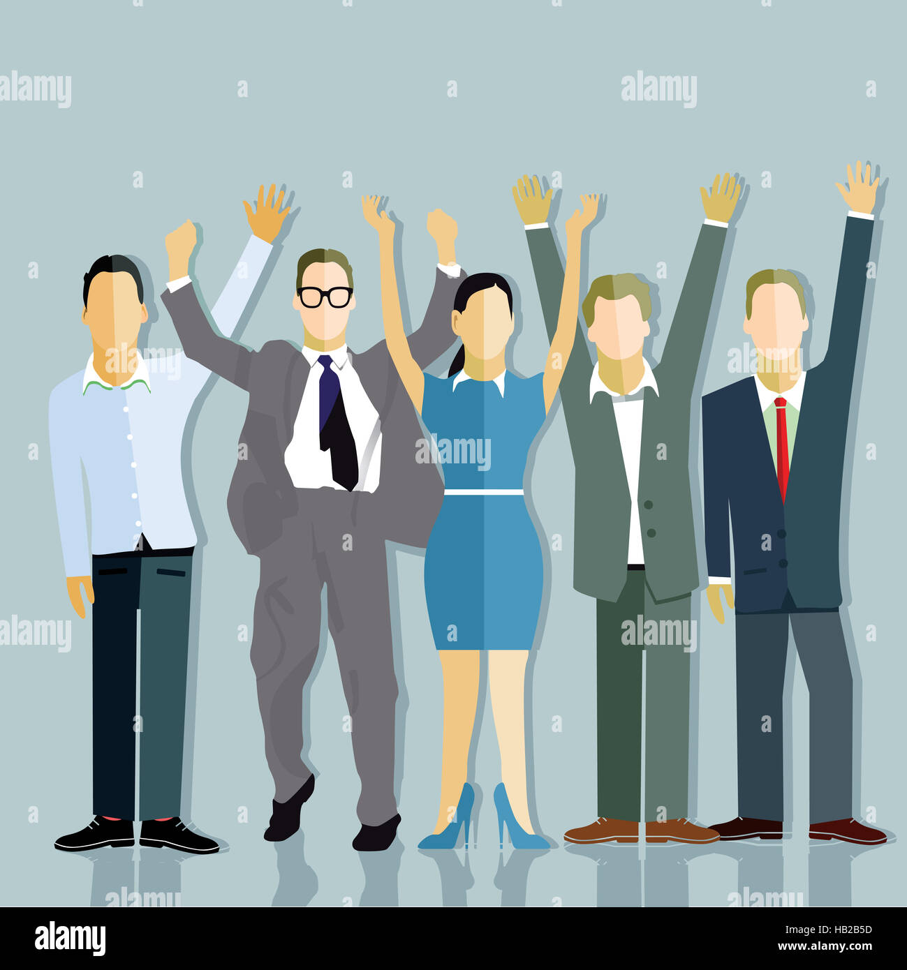 Aziende di successo di equilibrio Foto Stock