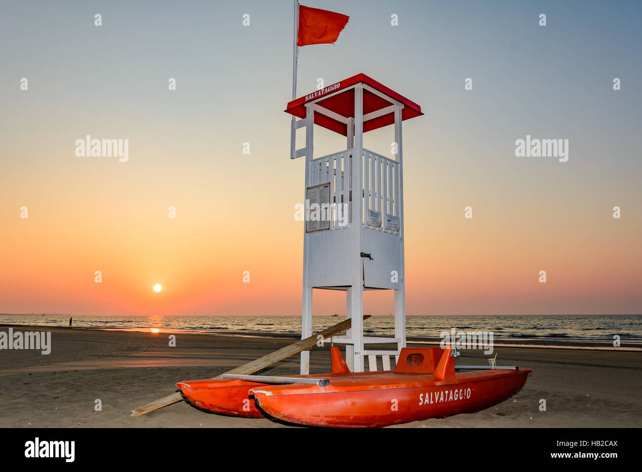 Strand in Cavalino Foto Stock