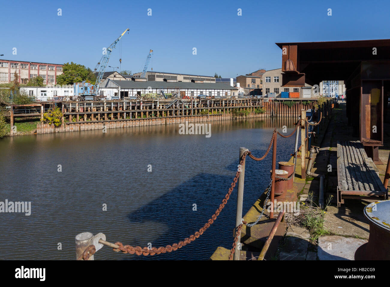 Sassonia-anhalt: Cantiere in Rosslau Foto Stock