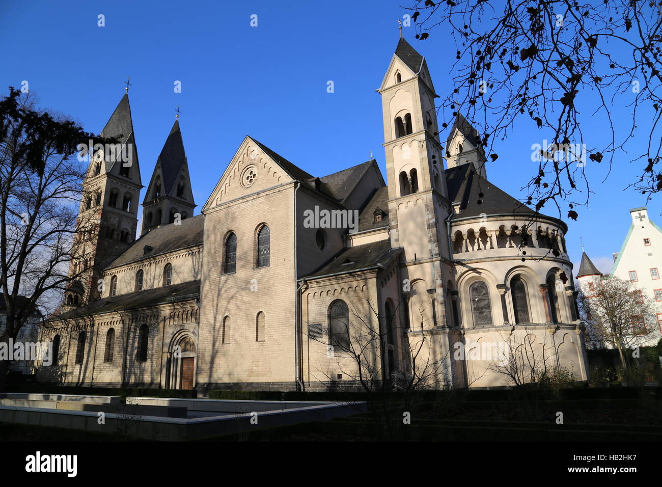 Koblenz Basilica San Kastor Foto Stock