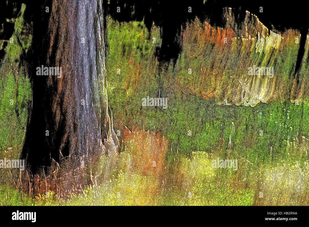 Legno-pittura Foto Stock