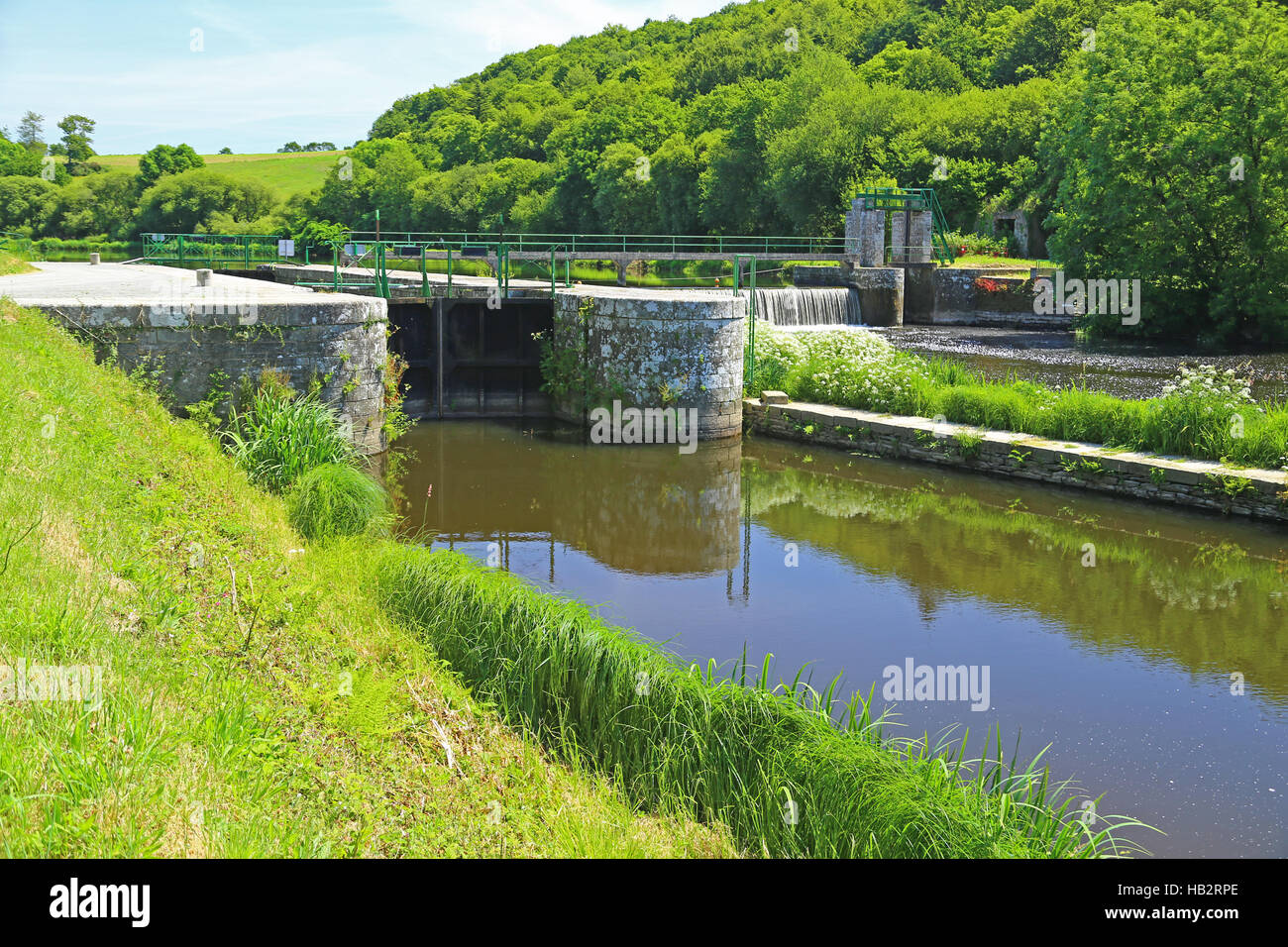 Nantes-Brest canal, Francia Foto Stock