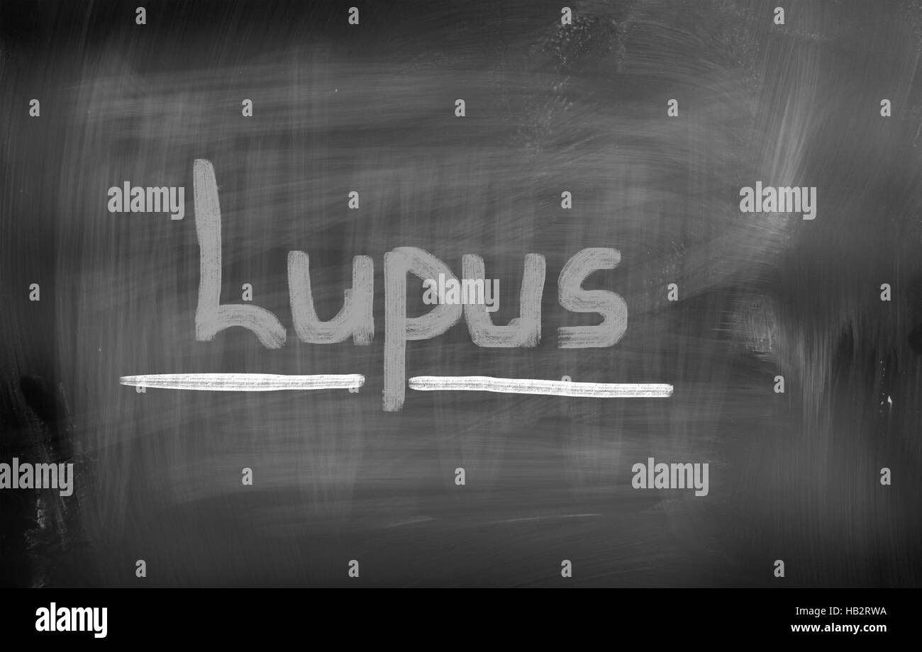 Concetto di lupus Foto Stock