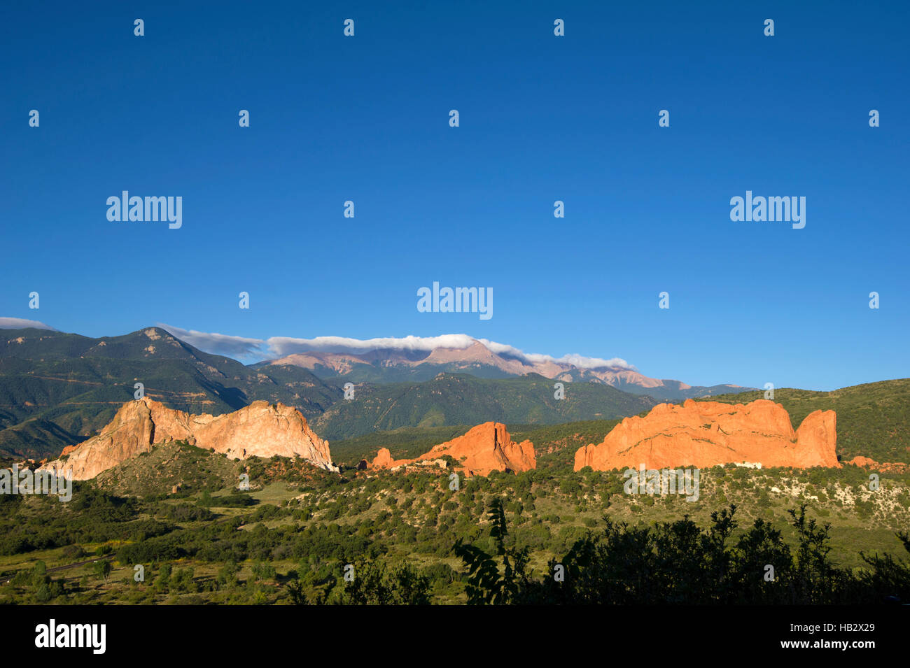 Il Giardino degli Dei in Colorado Springs, Colorado Foto Stock