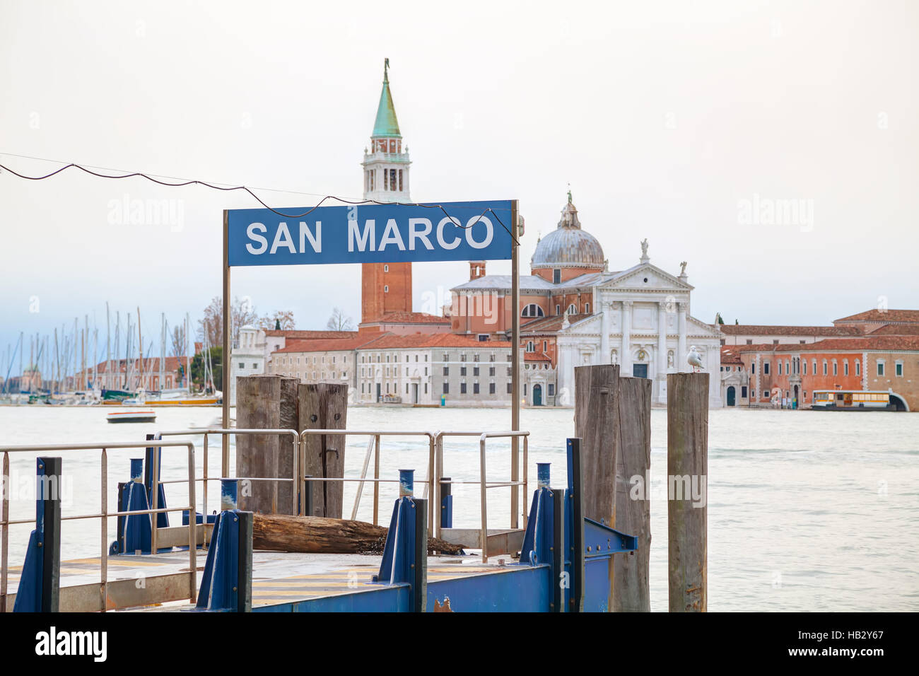 San Marco acqua bus stop Foto Stock
