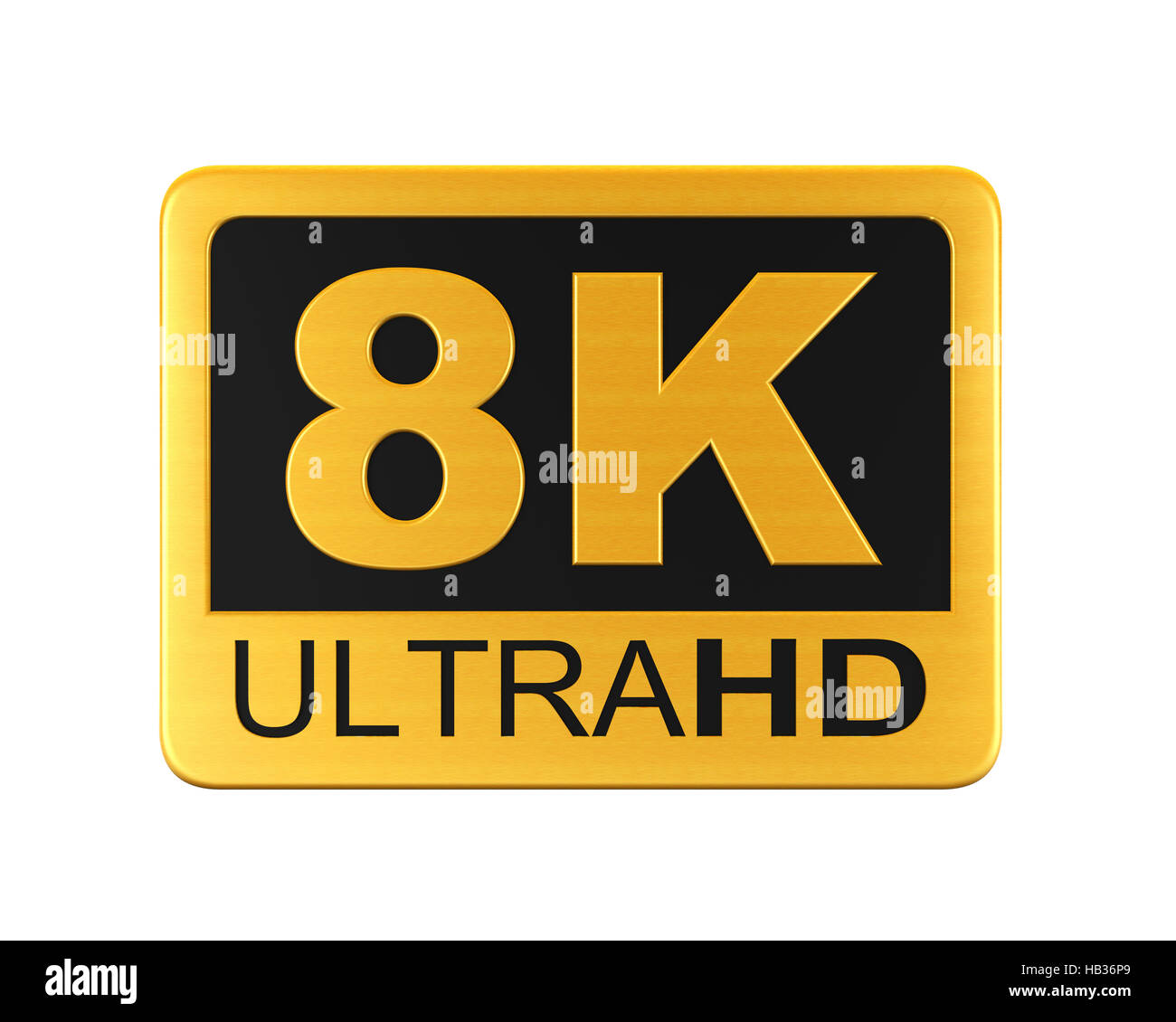 Ultra HD 8K Icona Foto Stock