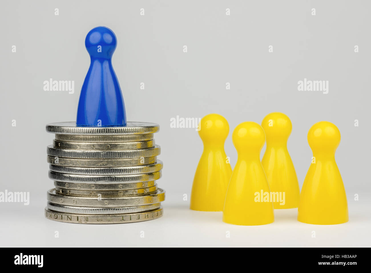 Concettuale posizione finanziaria Foto Stock