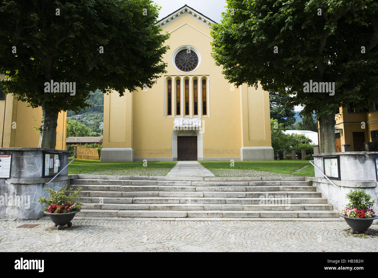 Chiesa valdese a Torre Pellice Foto Stock