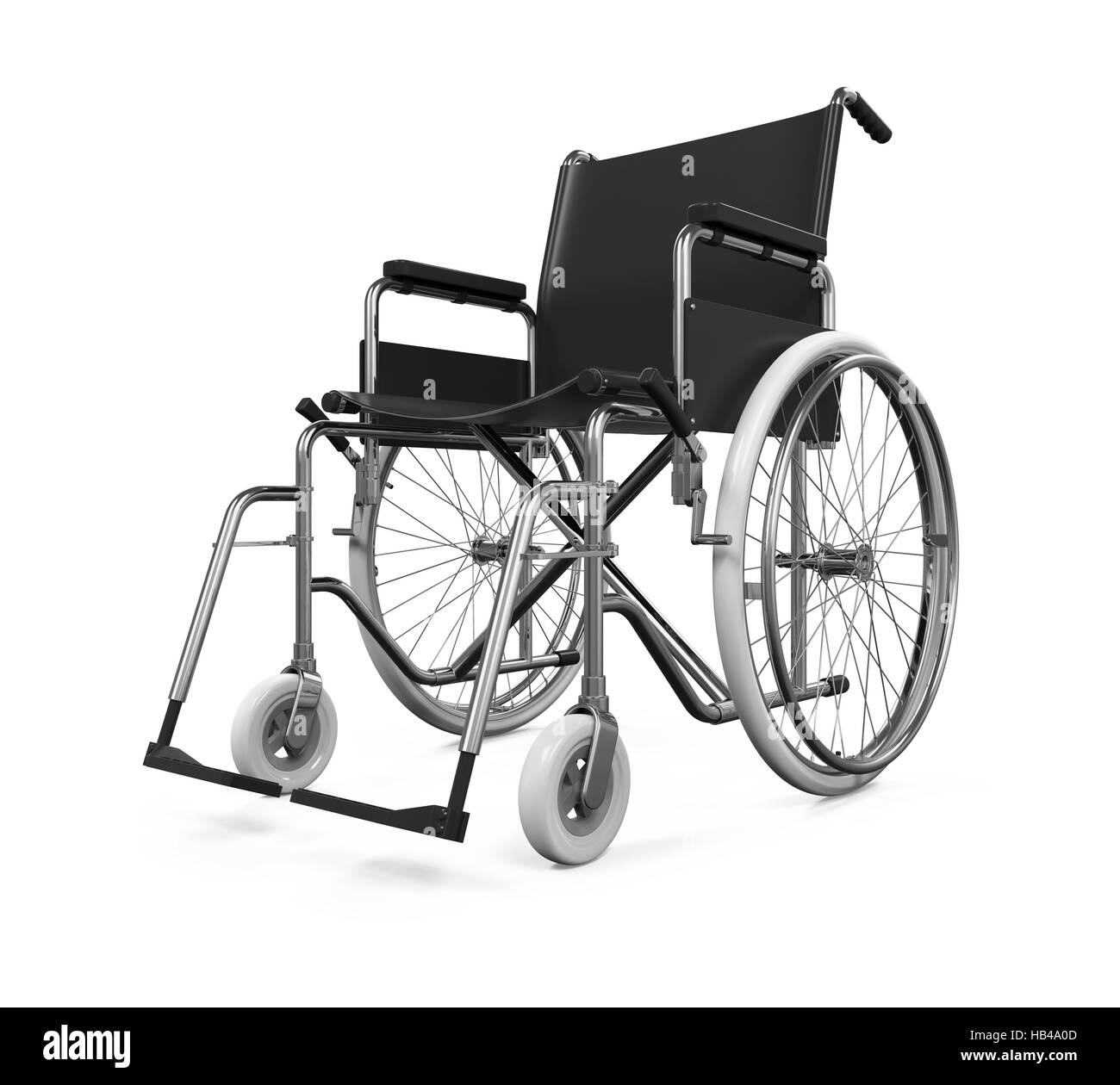 Sedia a rotelle isolato Foto Stock