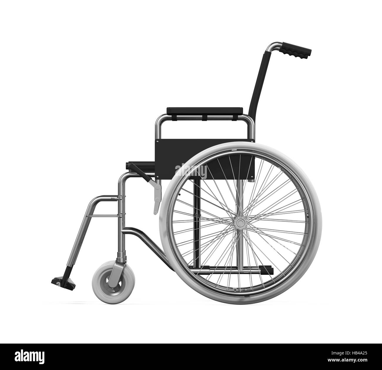 Sedia a rotelle isolato Foto Stock