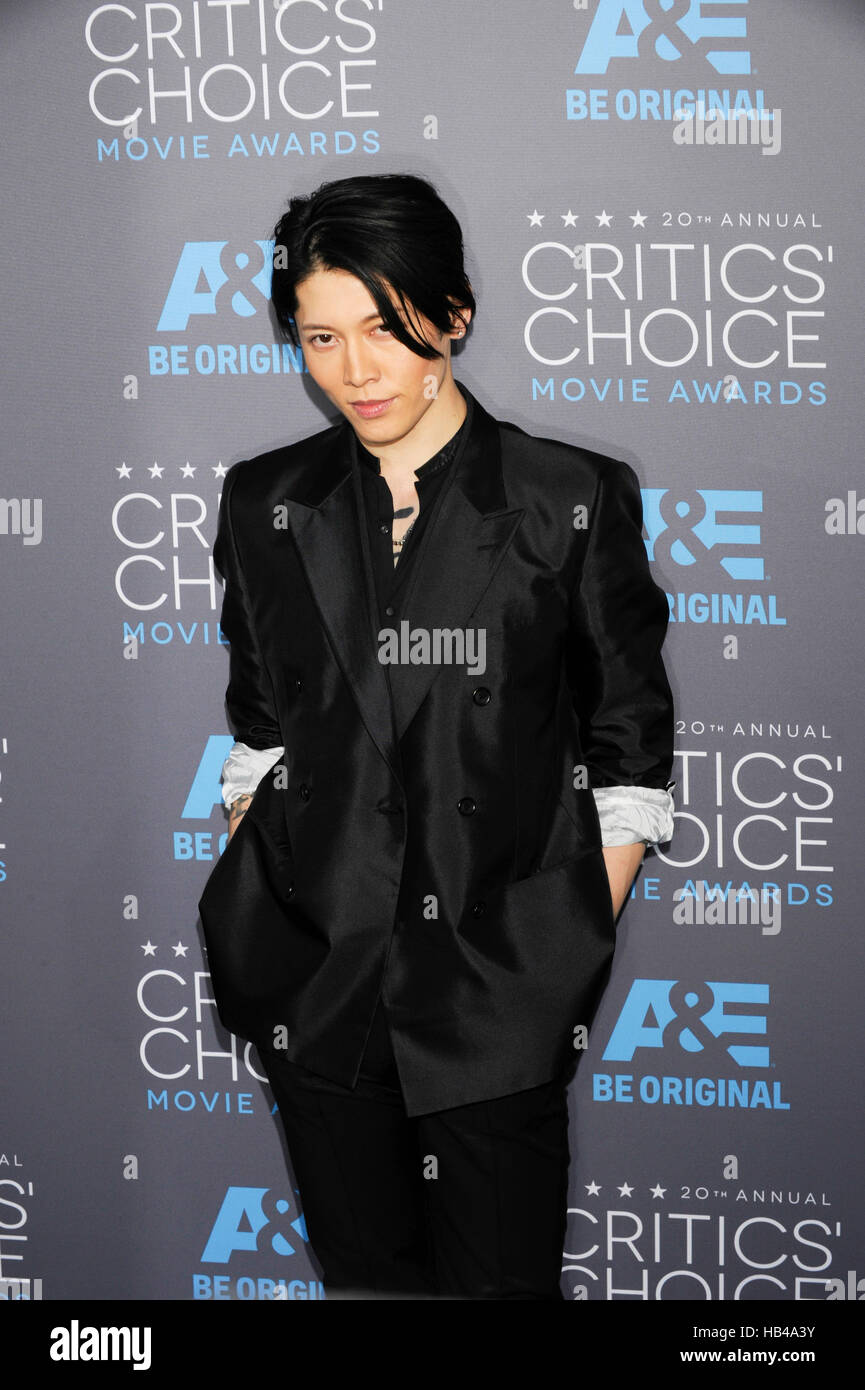 Miyavi assiste il ventesimo Critics' Choice Movie Awards a Hollywood Palladium on gennaio 15, 2015 in Hollywood, la California. Foto Stock