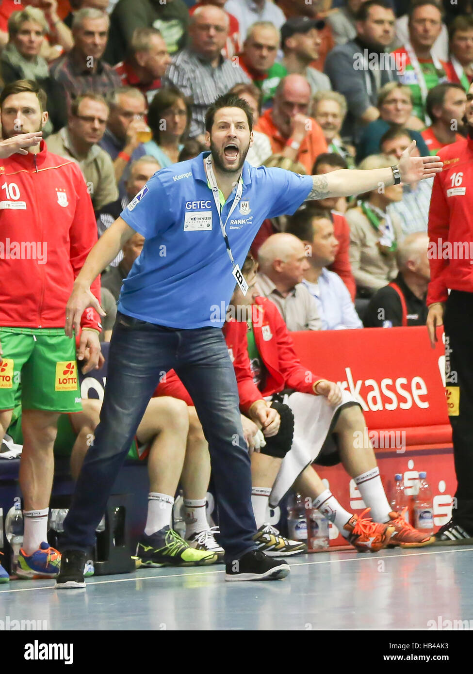 Coach Bennett Wiegert (SC Magdeburg) Foto Stock