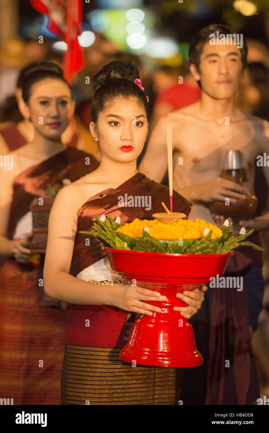 ASIA Thailandia Chiang Loy Krathong FESTIVAL Foto Stock