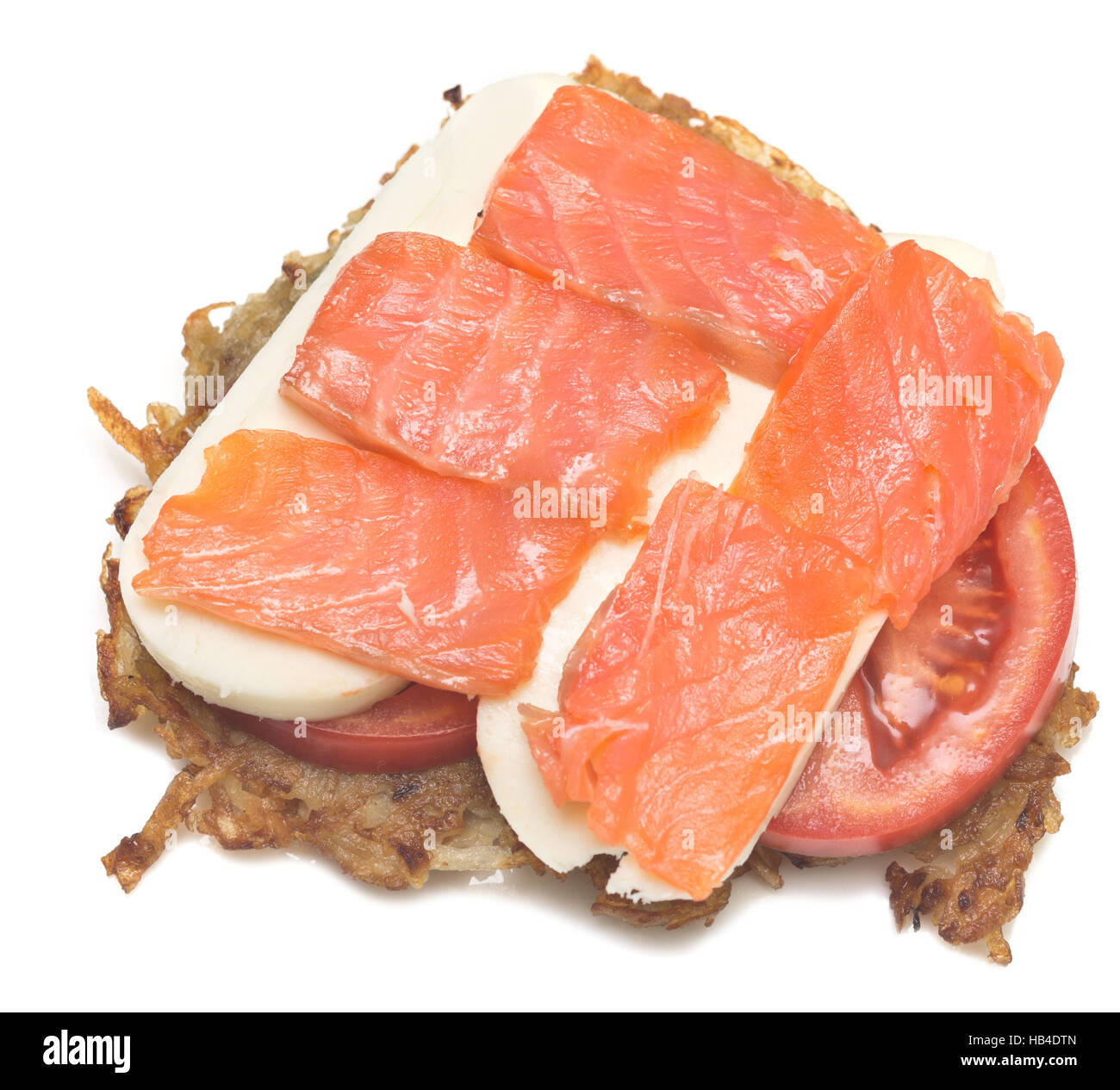 Sandwich con pesce rosso Foto Stock