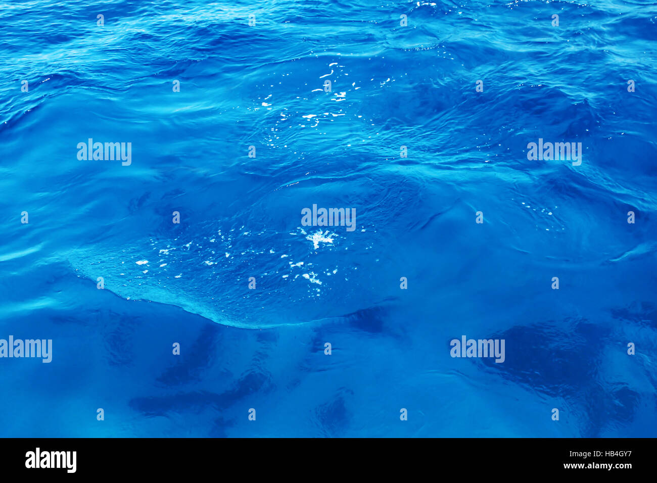 Acqua di mare blu Foto Stock