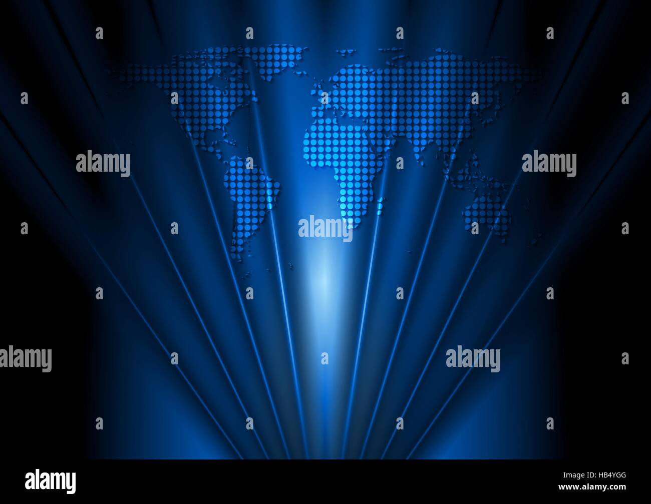 Blu scuro con design mappa del mondo Foto Stock Blu scuro con design mappa del mondo Foto Stock