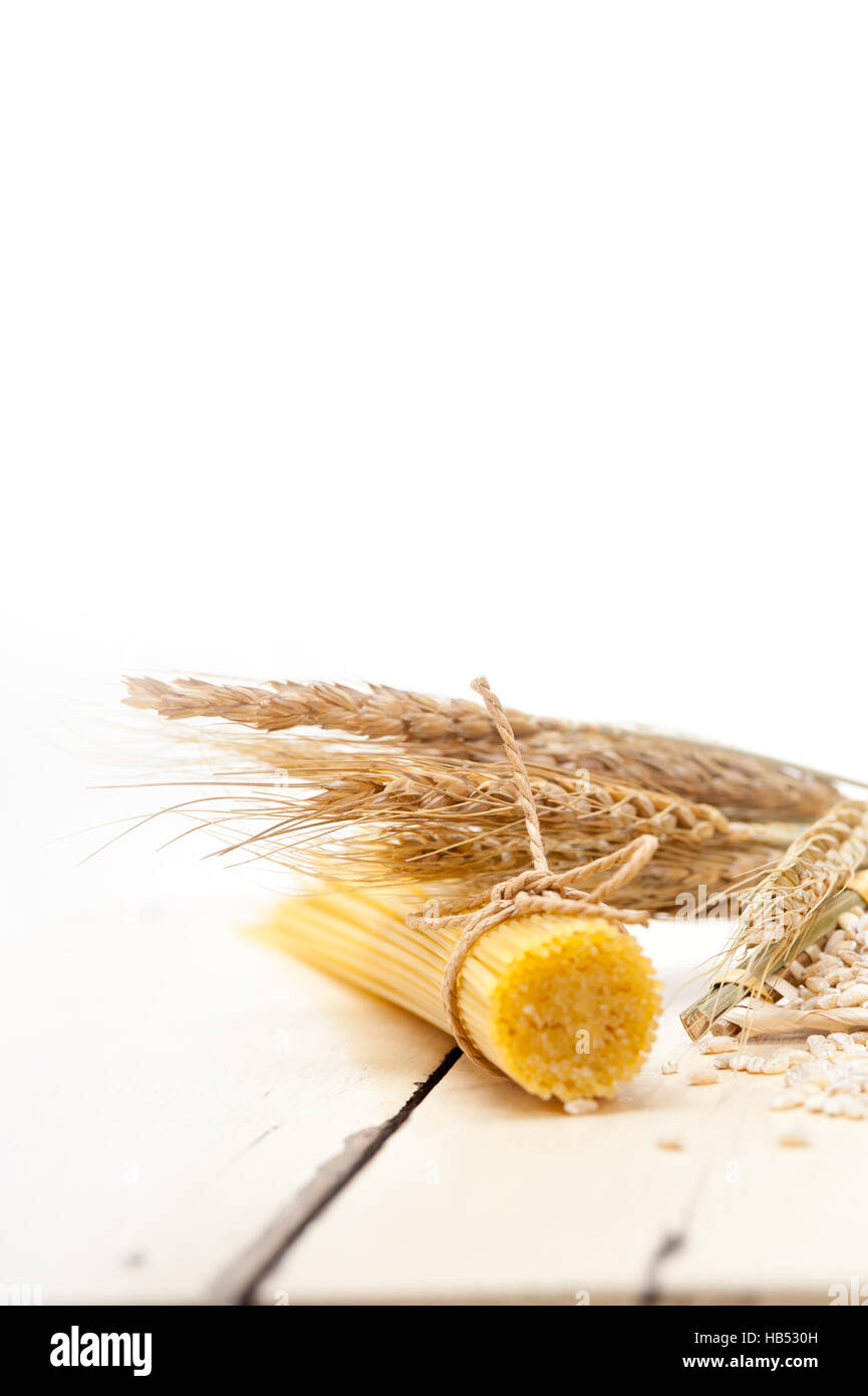 Materie organiche pasta italiana e del frumento duro Foto Stock