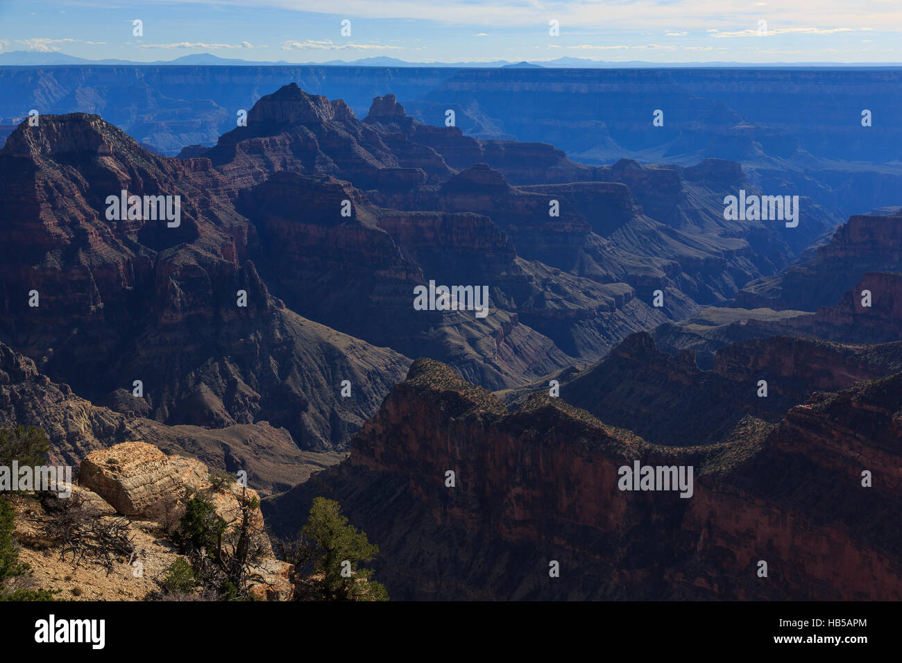 Impressionante paesaggio del Grand Canyon dal North Rim, Arizona, Stati Uniti Foto Stock