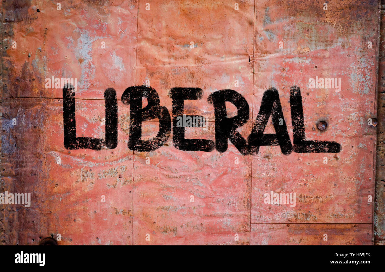Concetto liberale Foto Stock