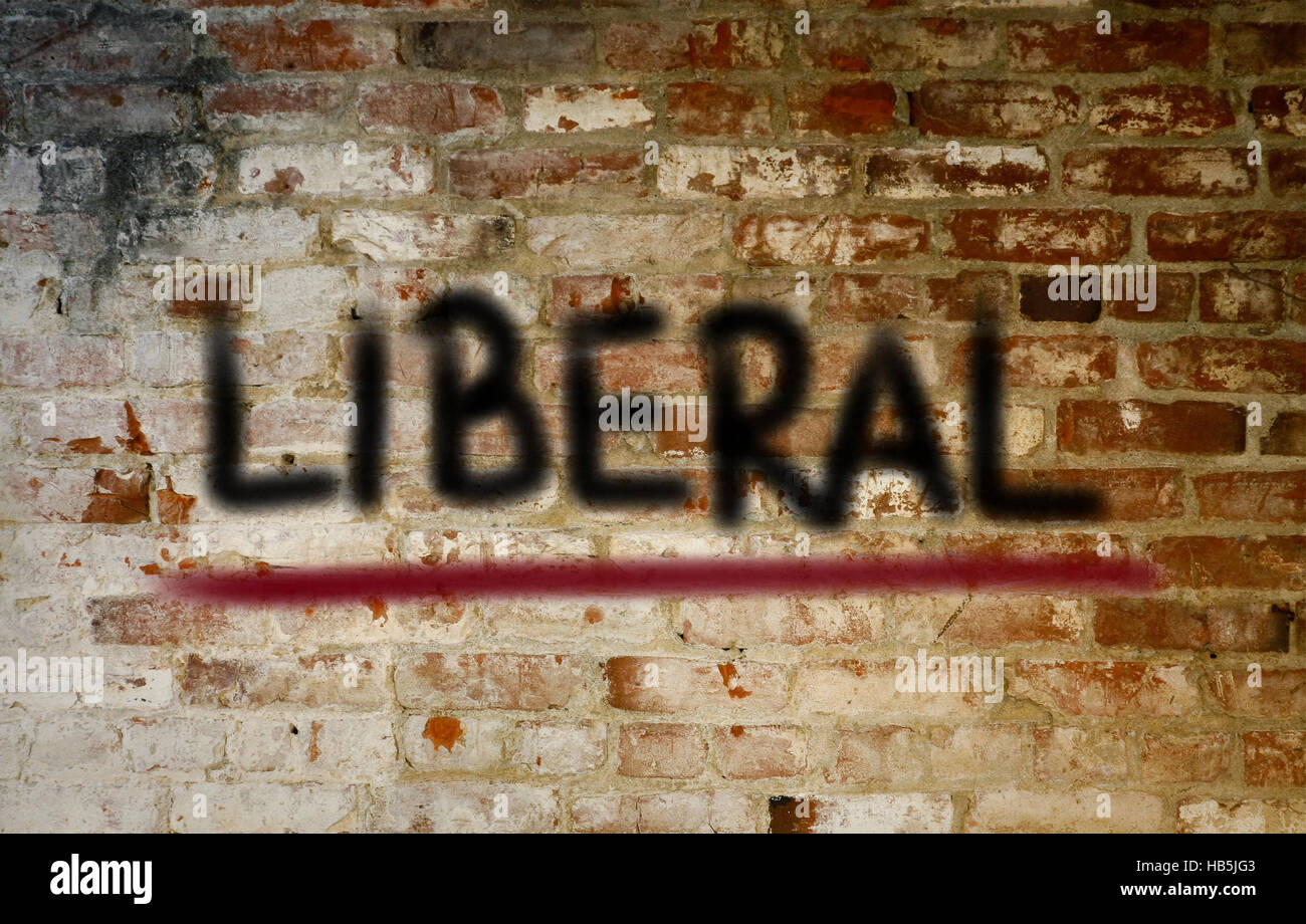Concetto liberale Foto Stock