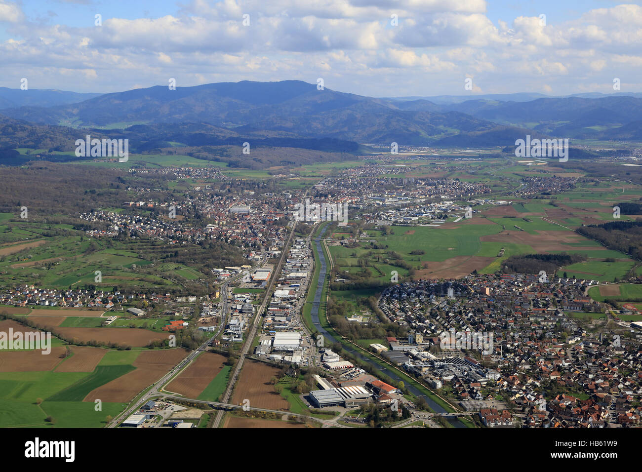 Teningen e Emmendingen Foto Stock