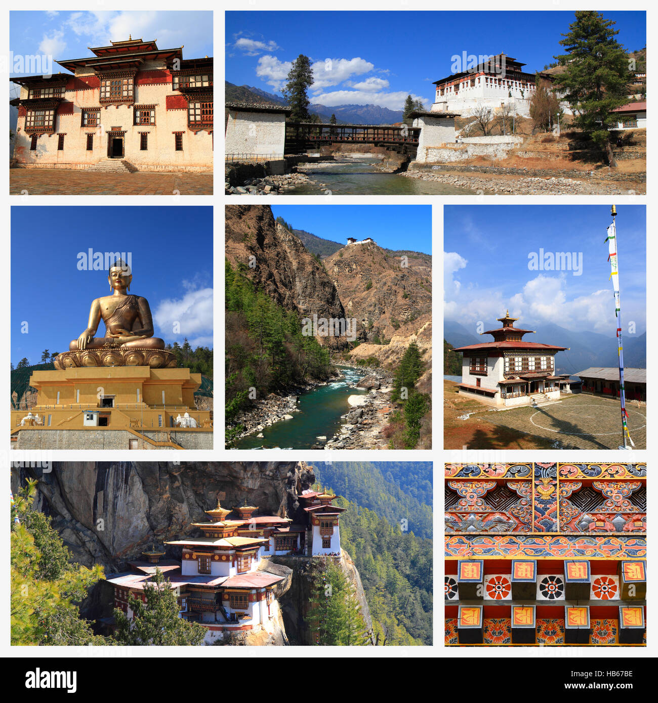 Impressioni di Bhutan Foto Stock