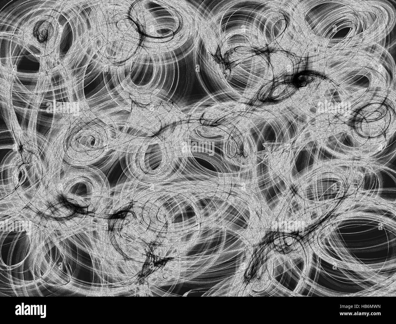 Abstract di nero e sfondo bianco Foto Stock