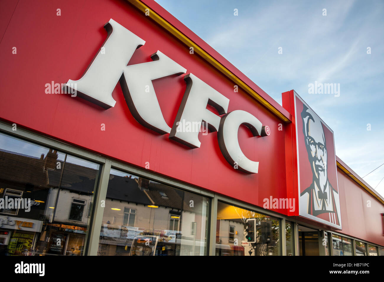 KFC firmare e il logo Foto Stock