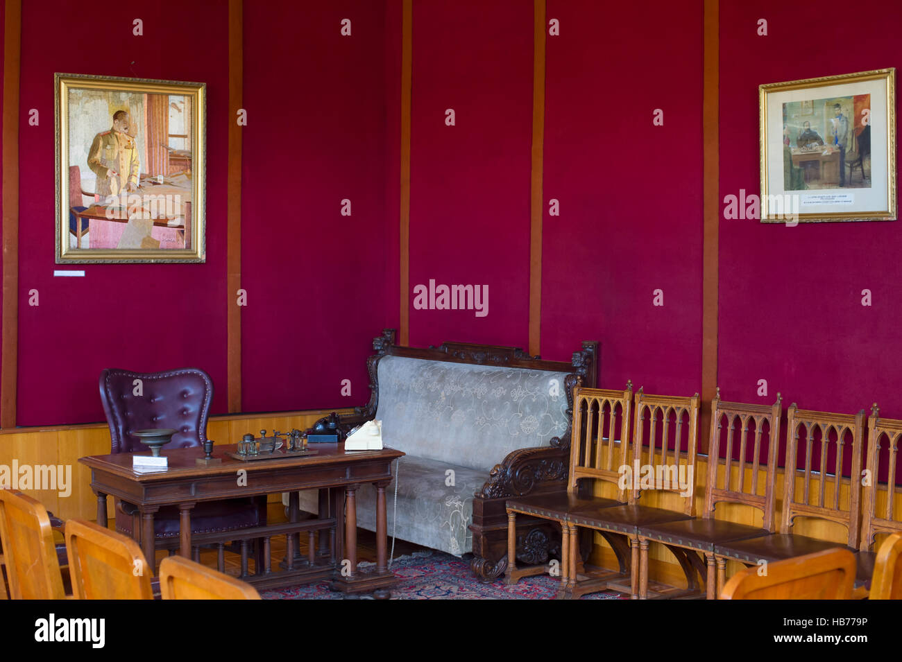 Josef Stalin Cabinet, sanguinolento Museum Foto Stock