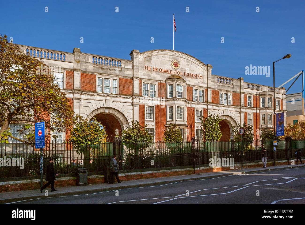 Sir Oswald Stoll Foundation, Fulham, Londra Foto Stock