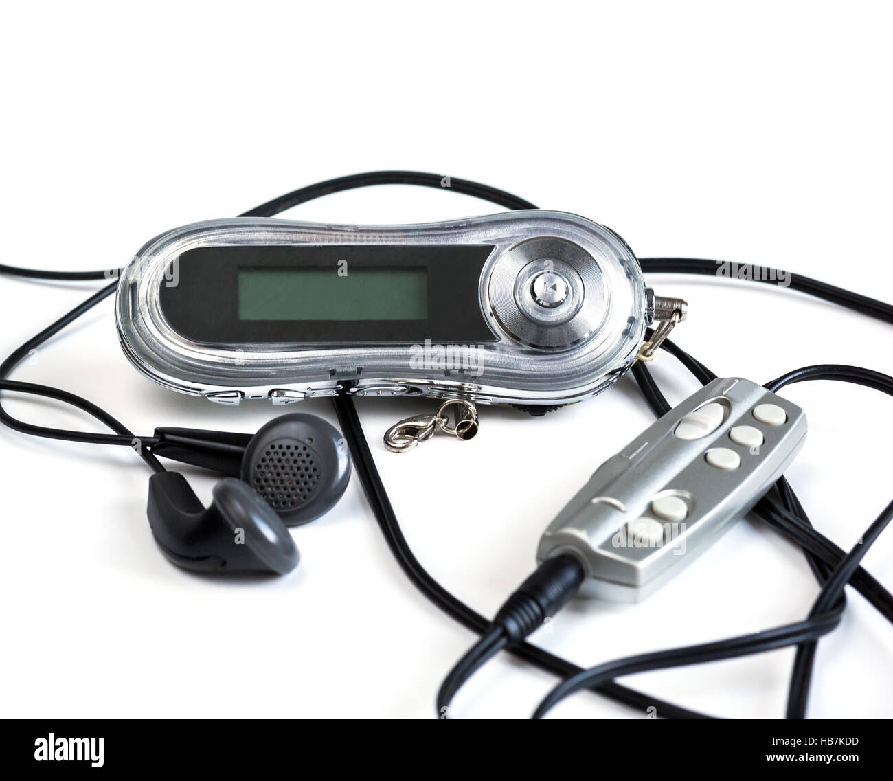 Lettore musicale portatile, cuffie Foto Stock