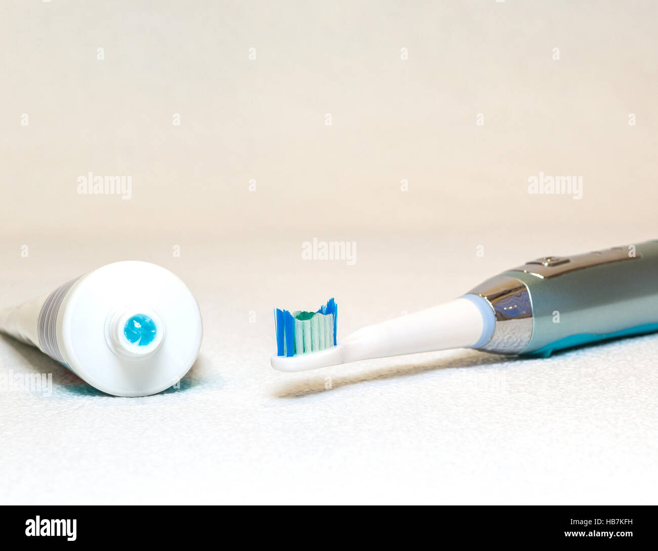 Spazzolino da denti elettrico, Foto Stock