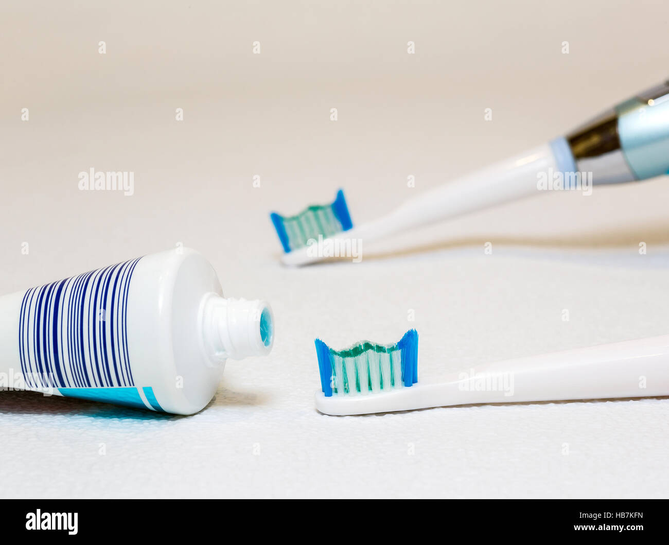 Spazzolino da denti elettrico, Foto Stock