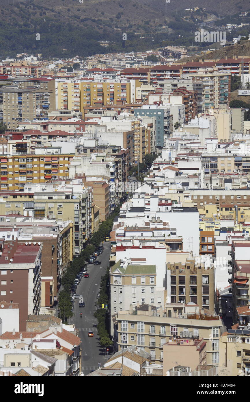 Centro di Malaga con appartamenti Foto Stock