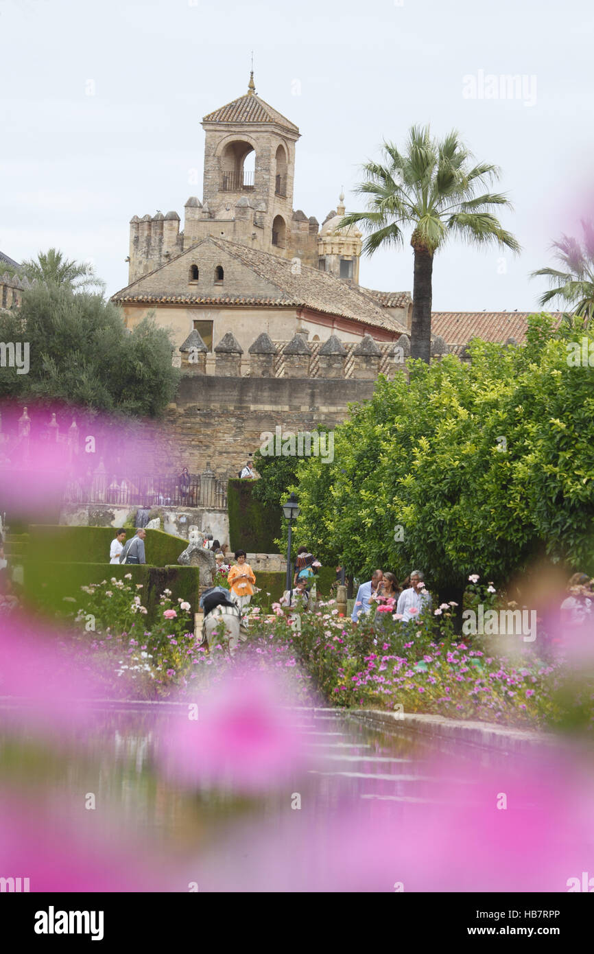 Alcazar di Cordoba Foto Stock