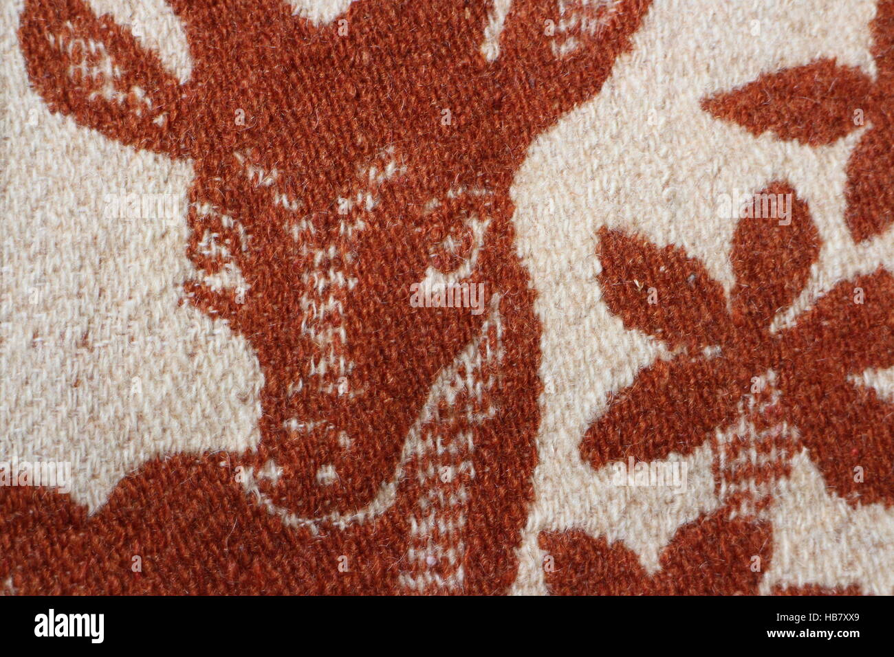Immagine di cervo sulla coperta di lana Foto Stock