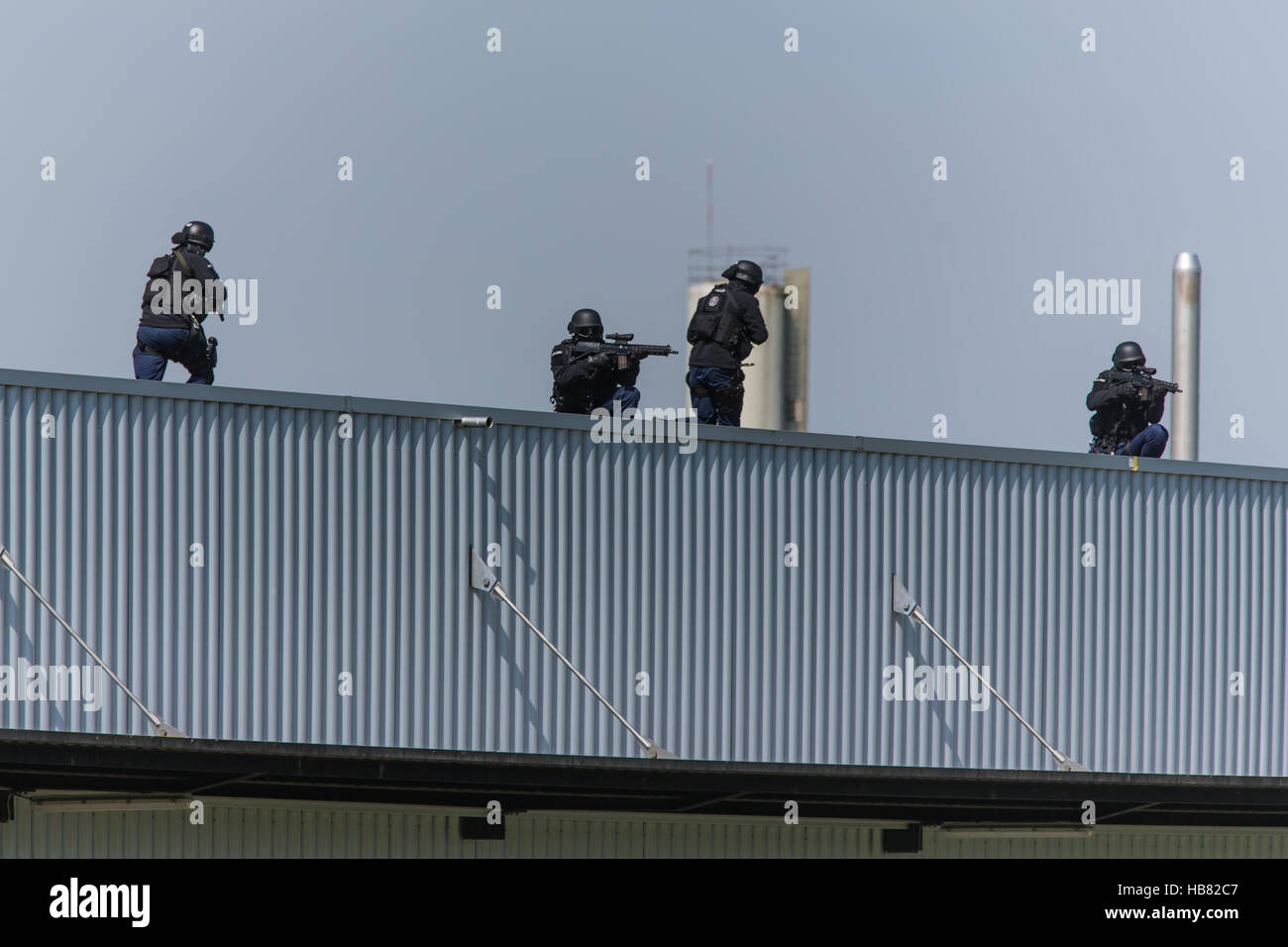 Gruppo speciale lynx dalla polizia di Lucerna Foto Stock