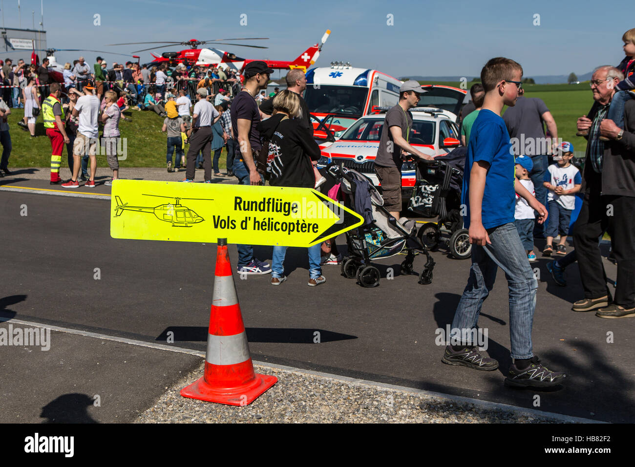 Directory elicottero voli turistici Foto Stock