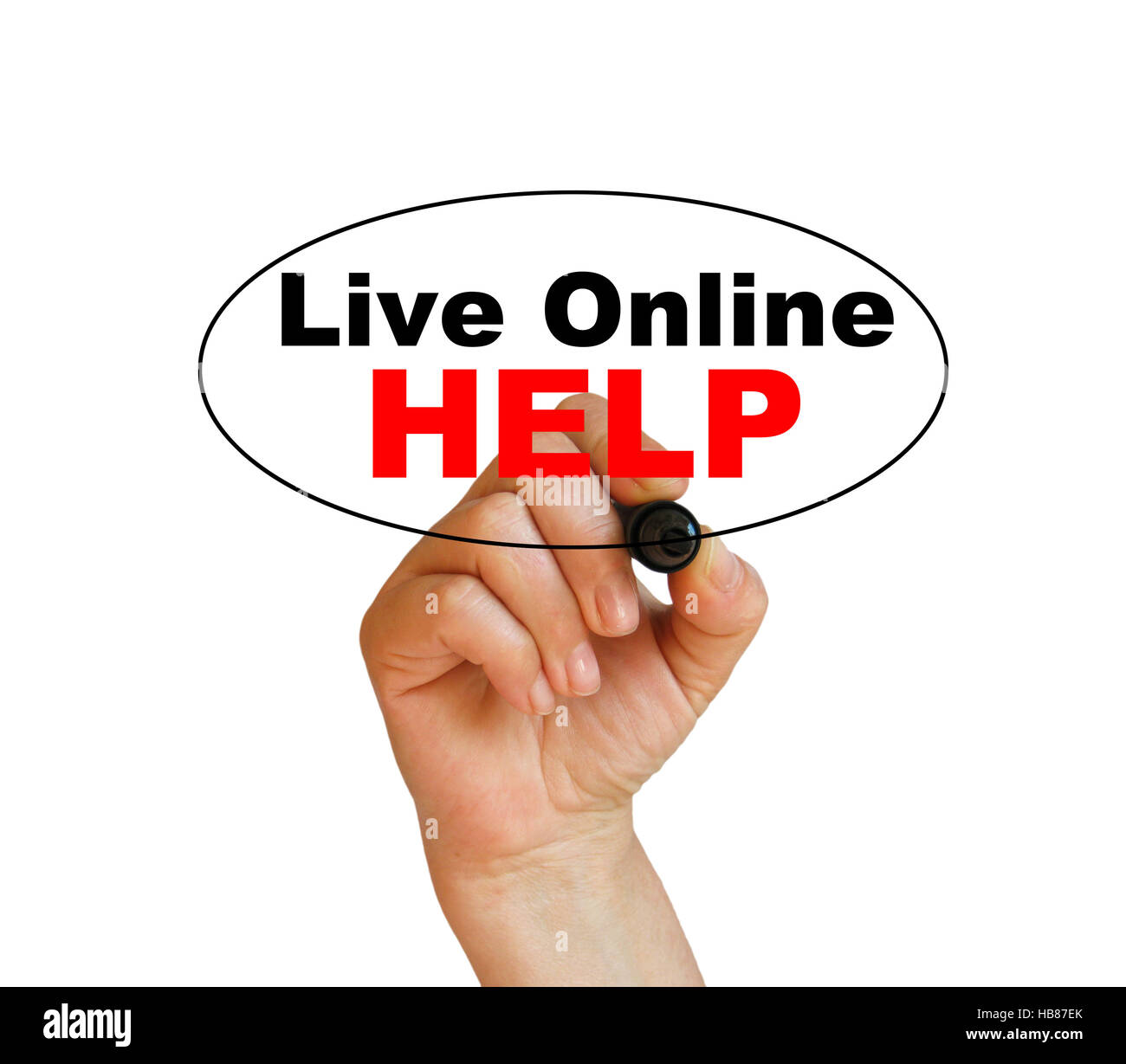 Live help online Foto Stock