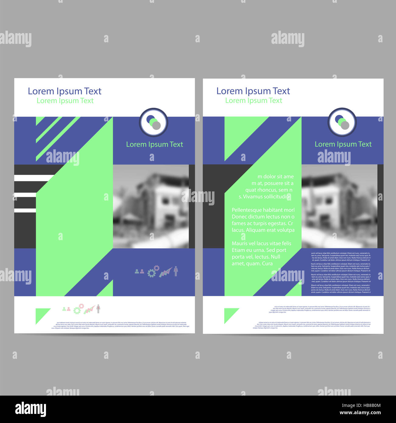 Relazione annuale Foglio Illustrativo Brochure modello Flyer Foto Stock