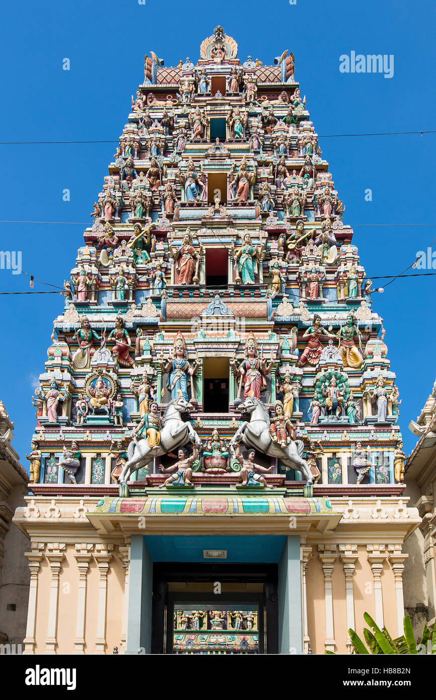 Sri Mahamariamman tempio indù di Chinatown. Kuala Lumpur in Malesia Foto Stock