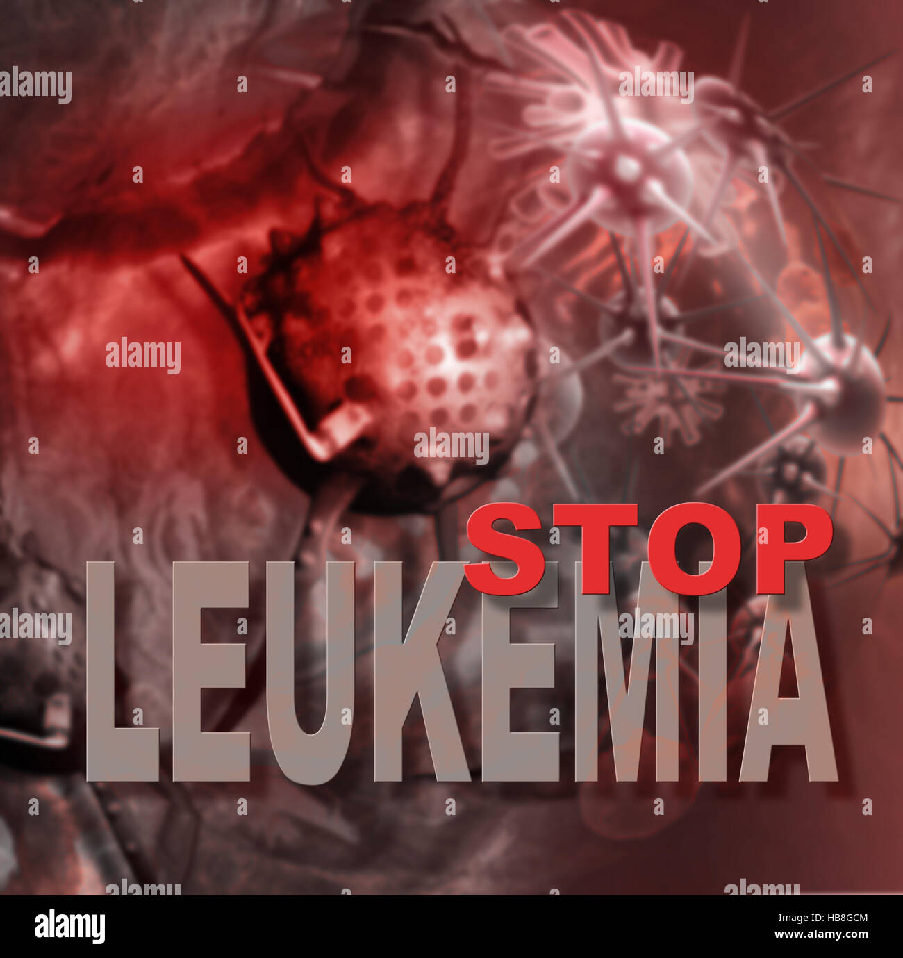 cellule di leucemia Foto Stock