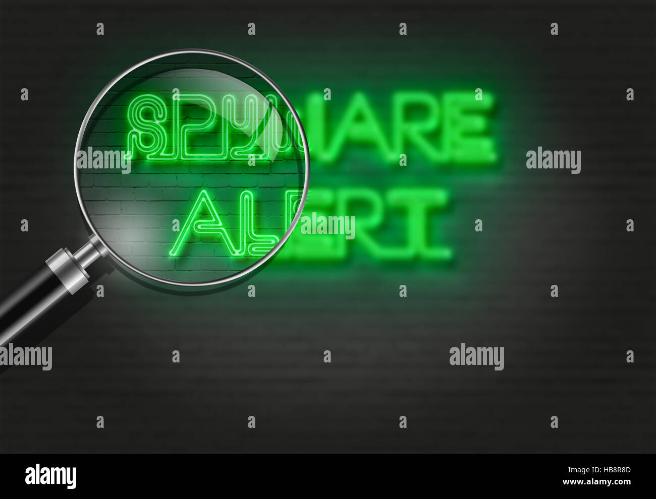 ALERT SPYWARE Foto Stock