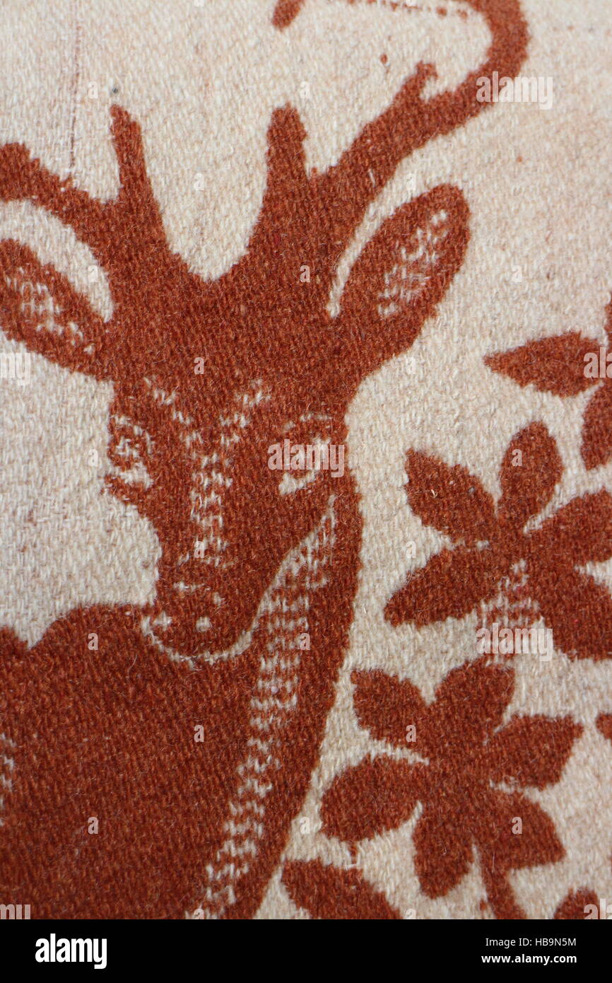 Deer coperta di lana Foto Stock