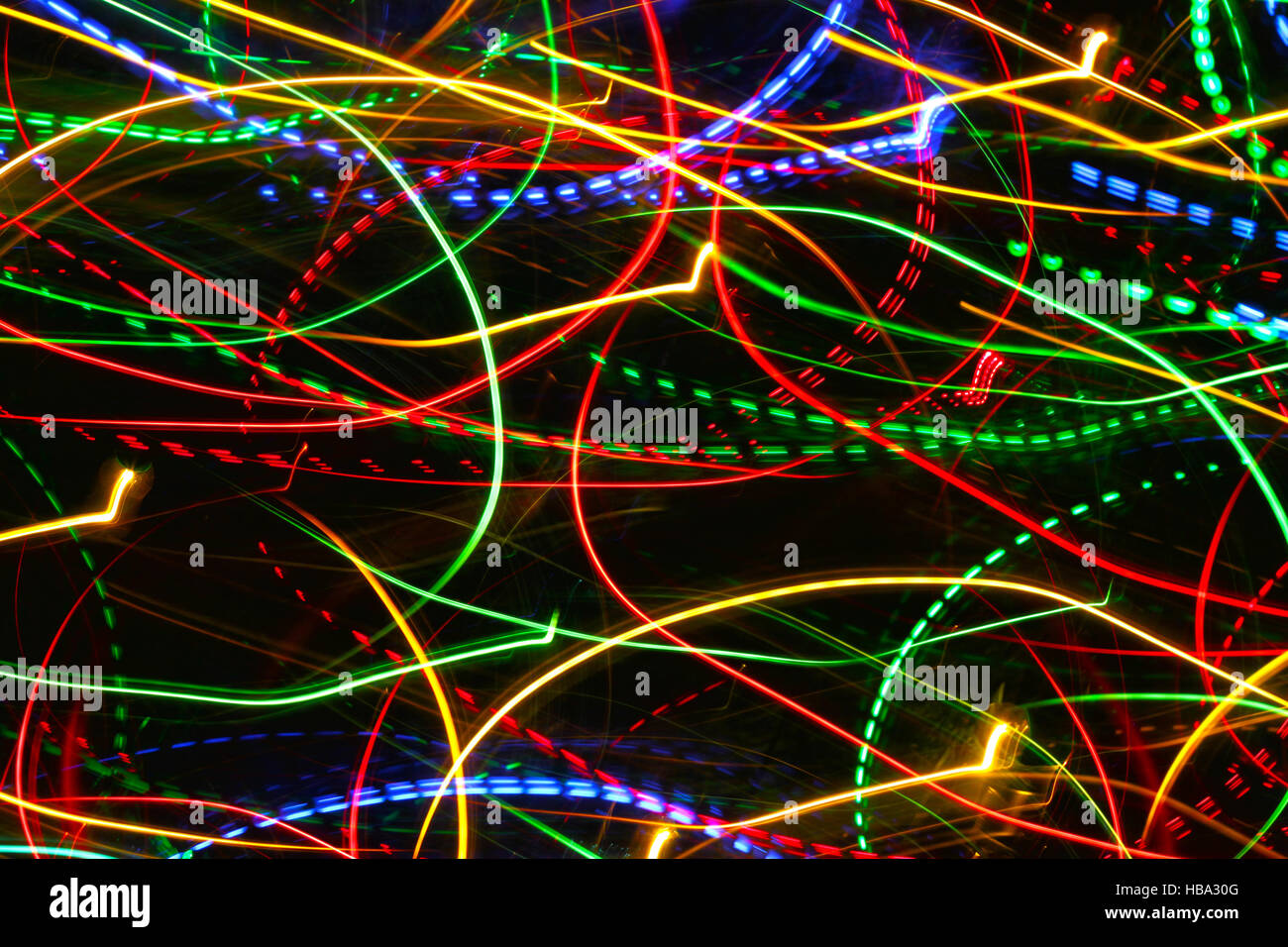 Motion luci incandescenti Foto Stock