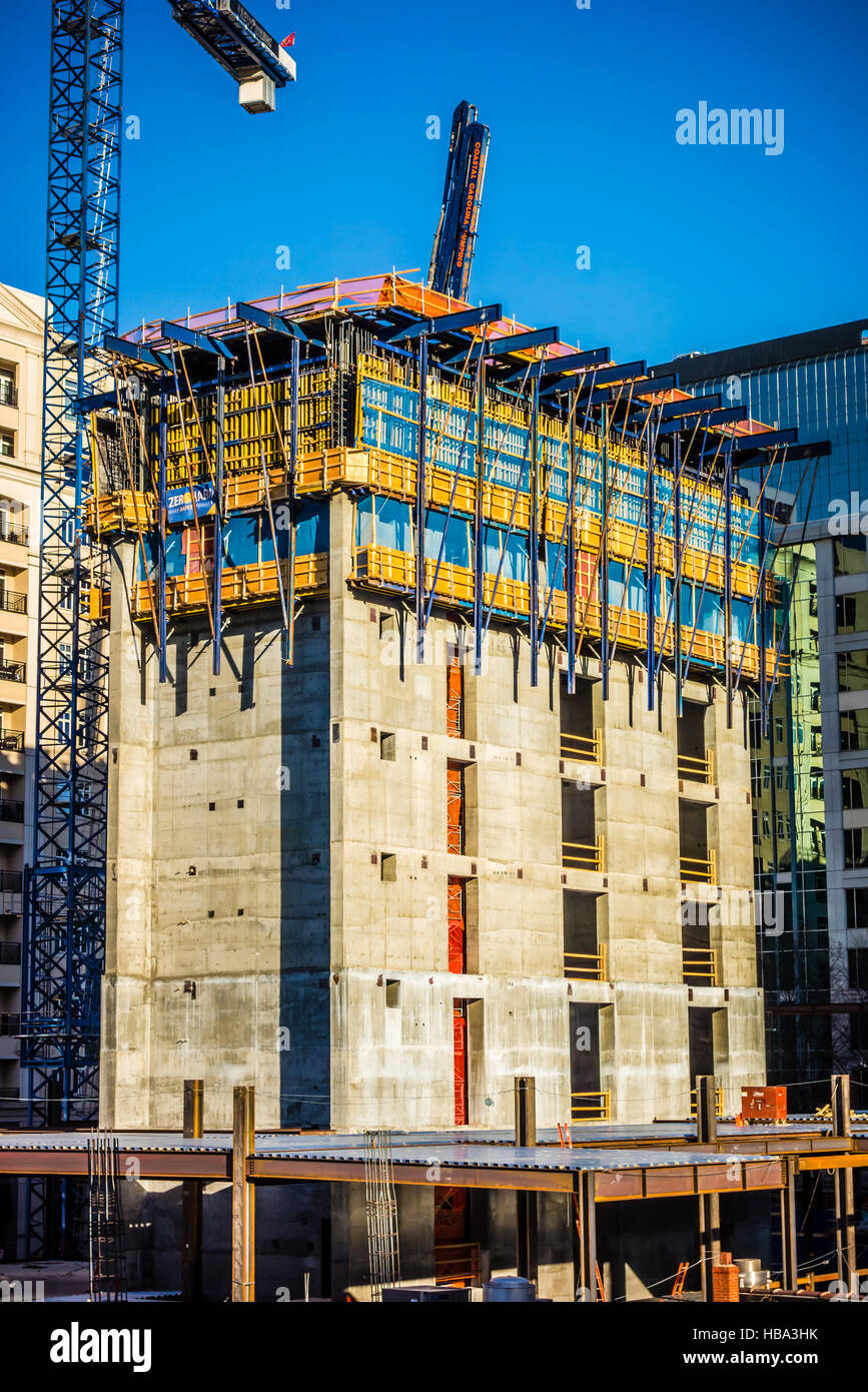 Edifici in costruzione in una delle città principali Foto Stock